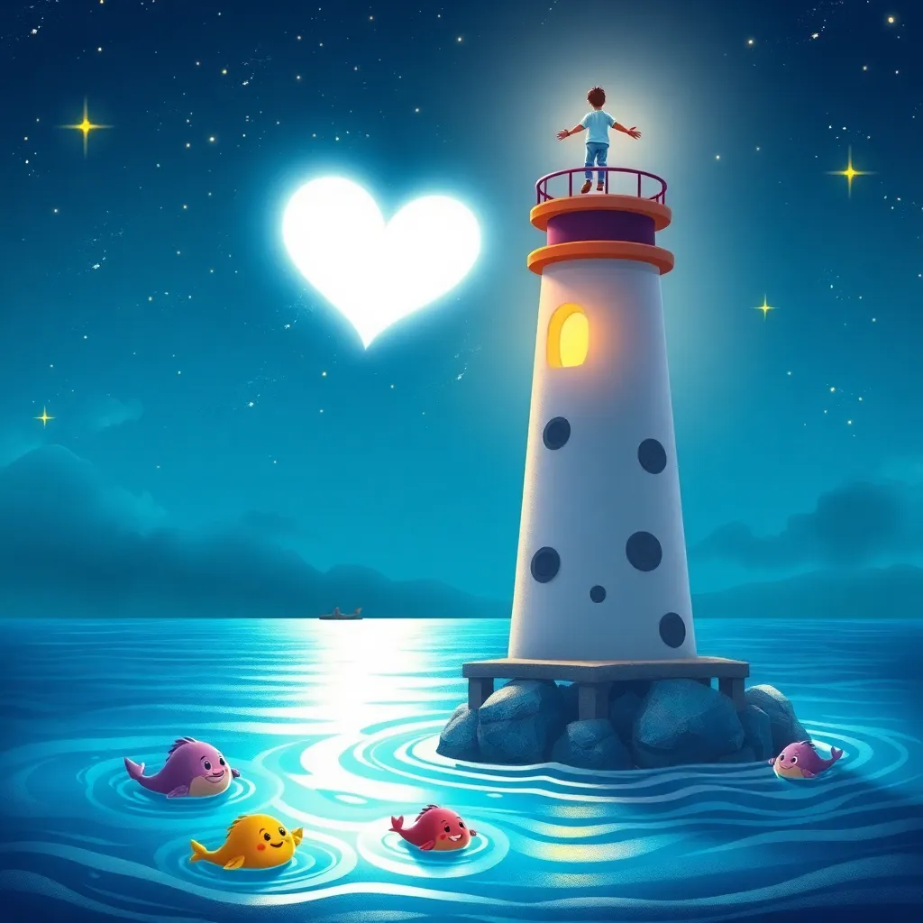 Deniz Feneri Kalpli Deniz