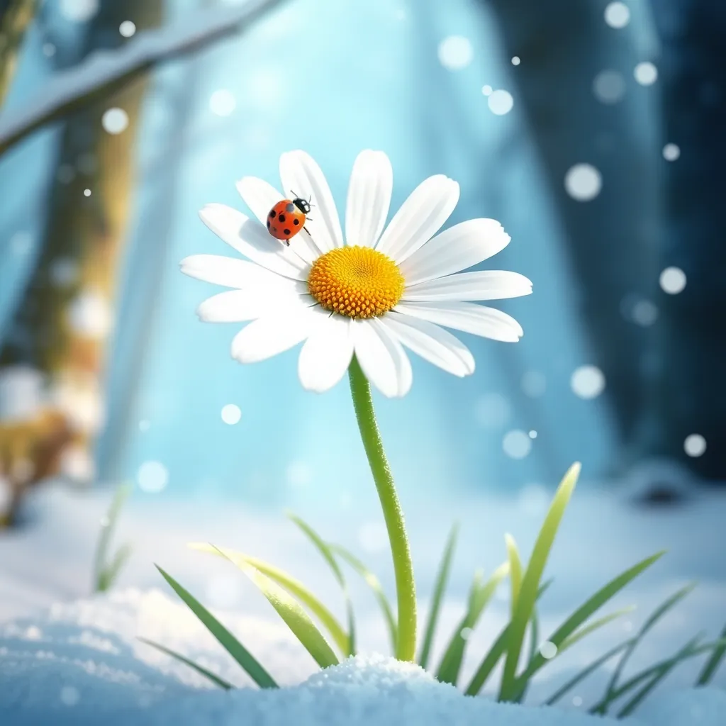 Kar Tanesi ve İnatçı Papatya