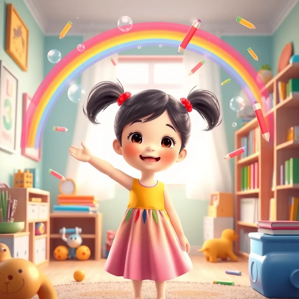 Asya'nın Renkli Kalemleri ve Sihirli Macerası