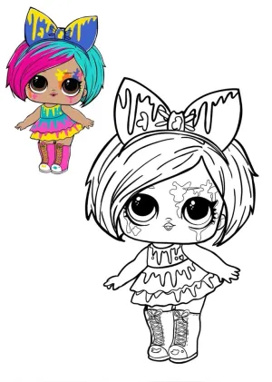 Lol Bebek Boyama Sayfası - Ücretsiz Yazdırılabilir Eğlence